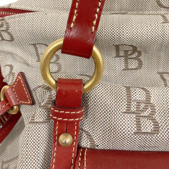 Dooney & Bourke Bags Dooney Bourke Red Monogram Hobo Shoulder